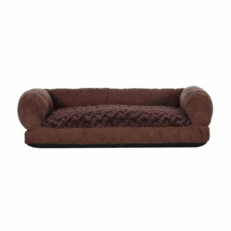 NEW AGE PET Buddys Memory Foam Dog Bed Cushion, Brown - Medium CSH303M